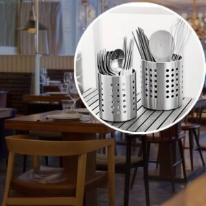 1pc Stainless Steel Utensil Holder