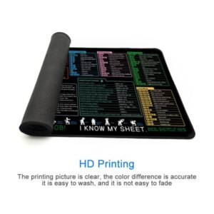 Excel Shortcut Keys Mouse Pad - Extended Large Office Spreadsheet 80x30cm - 90x40cm - 100x50cm