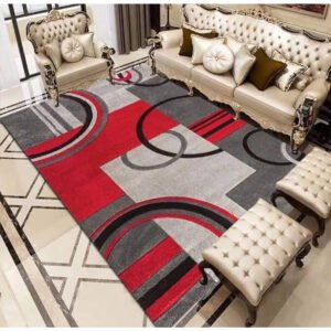 150x180cm 3D Geometric Carpet Comfortable Lounge Area Rectangle Carpet