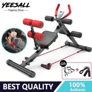 Yeesall Abdominal Trainer Equipment Folding Sit-Up and Waist Abdominal Board with Free Exercise Rope