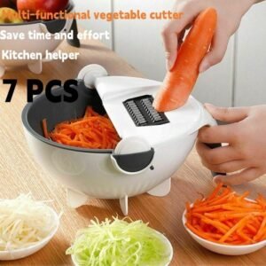 AMZ 9 In 1 Home Multifunction Detachable Kitchen Easy Use Drain Basket Vegetable Cutter Set