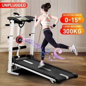【TOP】Yeesall Treadmill with HeartRate Test Walking Pad 16°Slope Adjust Bluetooth Foldable Treadmill