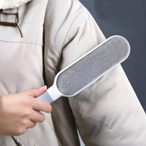 Two-Sided Brush for Gathering Pet Fur And Dust, Crafted for Manual Electrostatic Cleaning