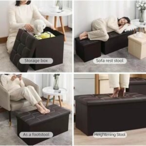 【Buy 1 get 1 free】sofa storage stool storage chair Light luxury style space artifact practical fashion household items best storage unit