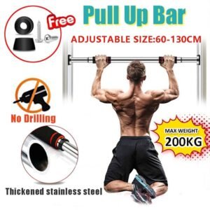 200KG Adjustable Doorway Pull-Up Bar – Thickened Wall-Mounted Chin-Up Bar