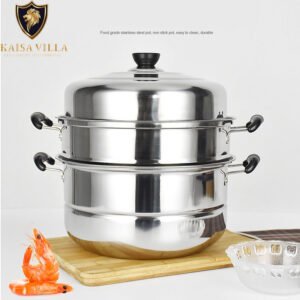 Kaisa Villa steamer 3 layer stainless food steamer stainless steamer 3 layer steamer 26cm steamers