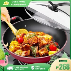 【Super Discount】 Non-stick Frying Pans Iron Pan Gas Stove Induction Cooker Maifan Stone Cooking Pot