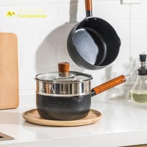 【Super Discount】 Non-stick Frying Pans Iron Pan Gas Stove Induction Cooker Maifan Stone Cooking Pot