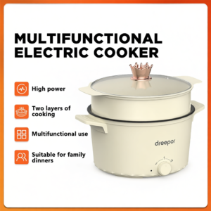 Dreepor Multi Electric Rice Cooker and Hot Pot Non-Stick Pan