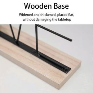 1PC Nordic Wooden Table Clock – Creative Home Decor & Fashion Art Ornament